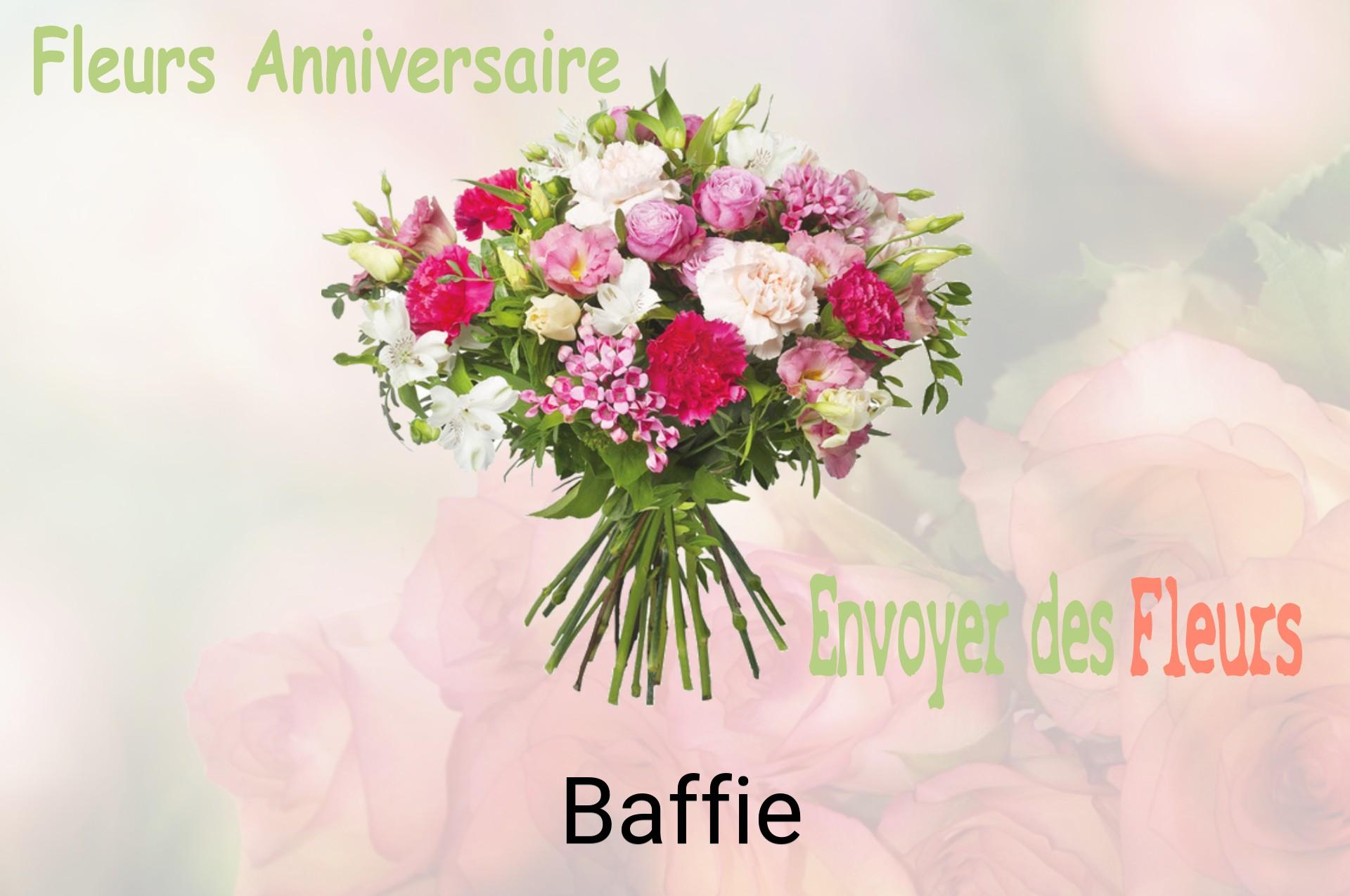 Bouquet de fleurs d’anniversaire livré à Baffie