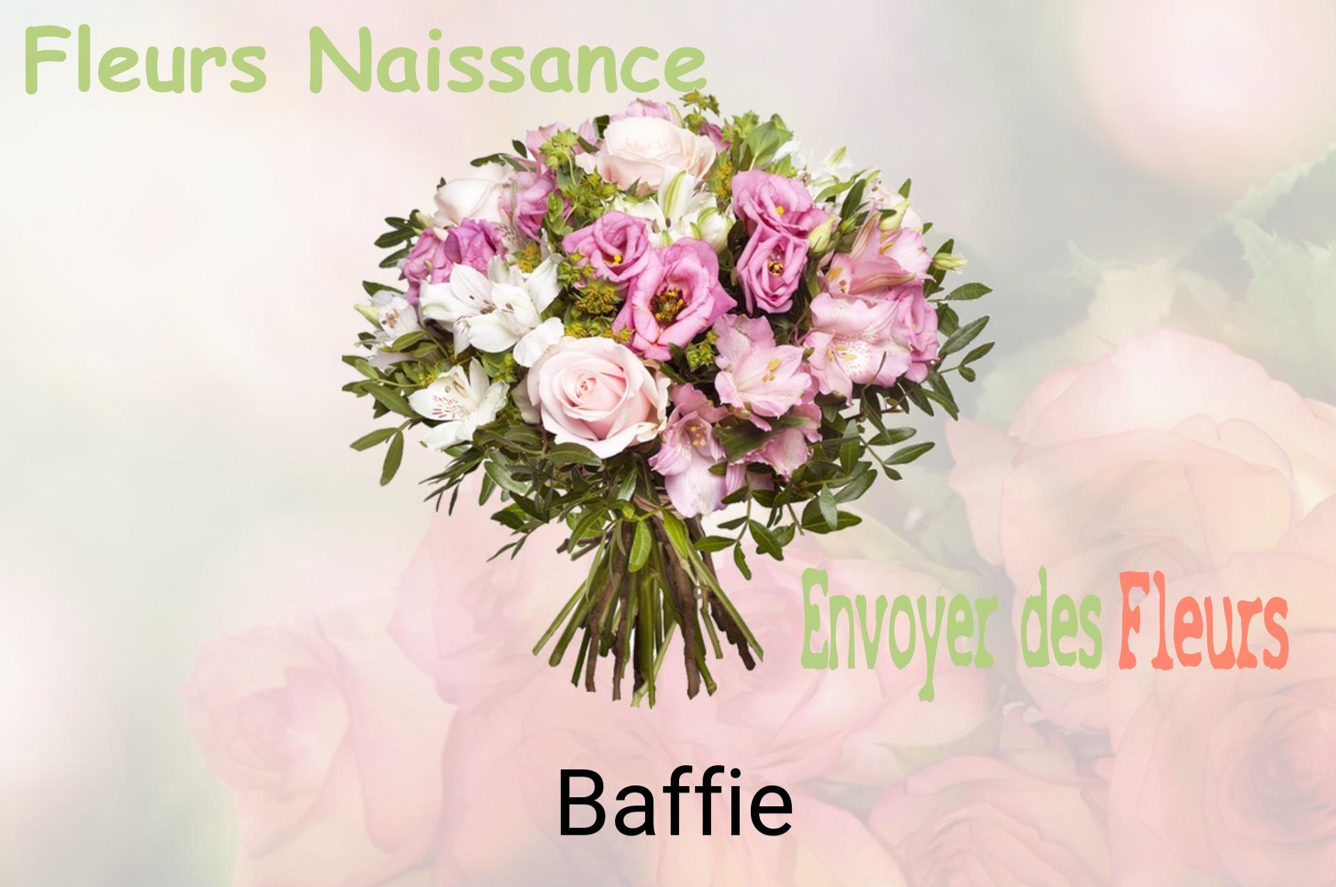 Bouquet de fleurs de naissance livré à Baffie
